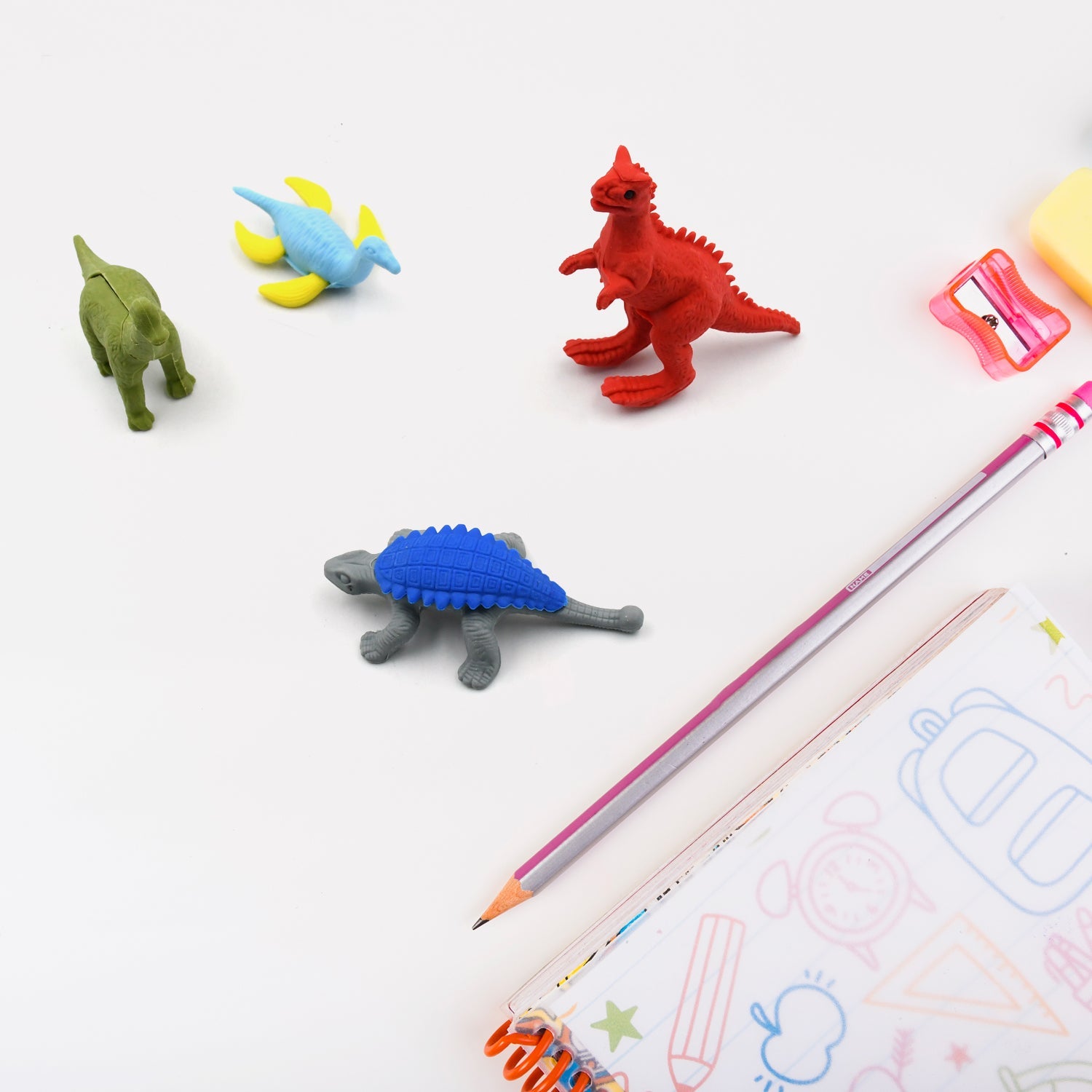 4634 Small Dinosaur Shaped Erasers Animal Erasers for Kids, Dinosaur Erasers Puzzle 3D Eraser, Desk Pets for Students Classroom Prizes Class Rewards Party Favors for Toddlers, Soft Non-Dust Stationery Activity Toy, for School Supplies (4 Pc Set) 4634 Small Dinosaur Shaped Erasers Animal Erasers for Kids, Dinosaur Erasers Puzzle 3D Eraser, Desk Pets for Students Classroom Prizes Class Rewards Party Favors for Toddlers, Soft Non-Dust Stationery Activity Toy, for School Supplies (4 Pc Set)